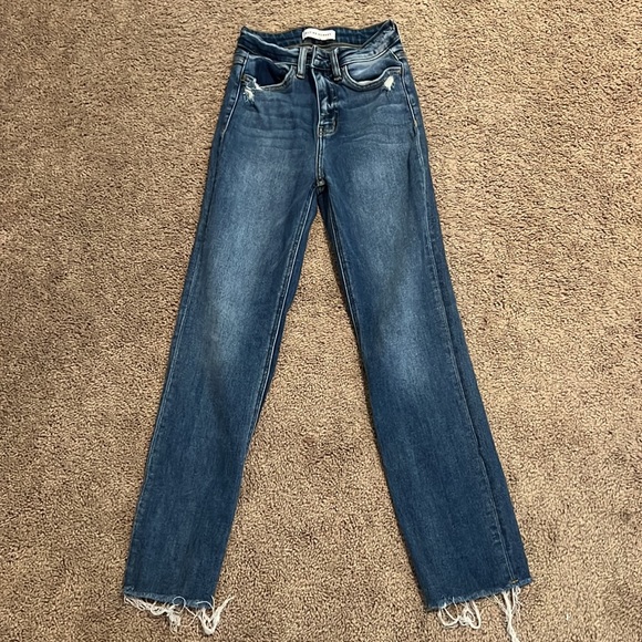 Flying Monkey Super High-Rise Straight Ankle Jeans - Picture 4 of 5
